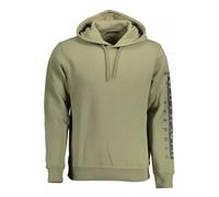 Napapijri Mens Graphic Hoodie Pullover Long Sleeve - Sage Green Cotton - Size 2XL
