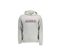 Napapijri Mens Gray Cotton Sweater - Grey - Size X-Large