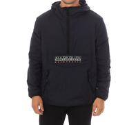 Napapijri Mens Hooded jacket with high collar NP0A4G67 man - Black Polyamide - Size Medium