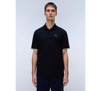 Napapijri Pure Cotton Badge Polo Shirt Dark Navy