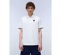 Napapijri Pure Cotton Badge Polo Shirt Soft White