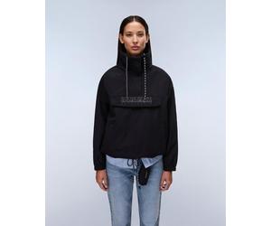 Napapijri Rainforest Dune Hooded Jacket Pure Black Women - L