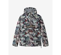 Napapijri Rainforest Pocket Print Jacket Grey White Red - S