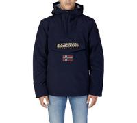 Napapijri Rainforest Winter 3 Mens Hooded Anorak - Blue Nylon - Size X-Large