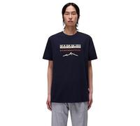 Napapijri Men's Sanem Short Sleeve T-Shirt Navy Blue S