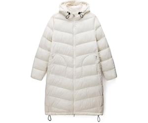 Napapijri Small Women's A Ega Long Coat In Beige Dimity NP0A88XFN1J1 New