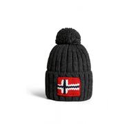 Napapijri Unisex Semiury 5 Bobble Hat - Dark Grey Wool - One Size