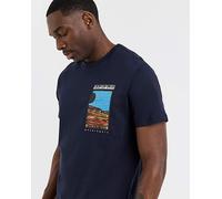 Napapijri Valdor Graphic T-Shirt - Navy Napapijri Napapijri Valdor Graphic T-Shirt - Navy Navy M