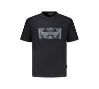 Napapijri Vanni Graphic T-Shirt, Black, Short Sleeve (UK, Alpha, L, Regular, Regular, Black)