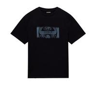 Napapijri Vanni Graphic T-Shirt, Black, Short Sleeve (UK, Alpha, XXL, Regular, Regular, Black)