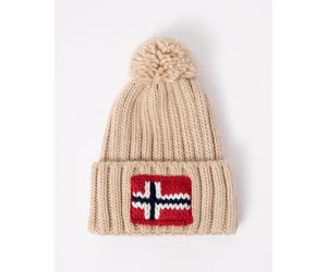 Napapijri Womens Semiury 5 Bobble Hat - Beige - One Size