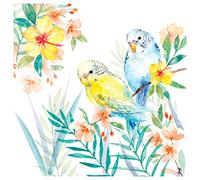 Napkin Budgie Pair Pack of 20