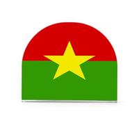 Napkin Caddy for Tabletop 1 Pack 4mm Thick Acrylic Double-Sided Printed Luncheon & Cocktail Napkin Holder Bathroom & Nightstand Easy to Clean National Flag Of Burkina Faso