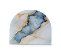 Napkin Caddy for Tabletop 2 Pack 4mm Thick Acrylic Double-Sided Printed Luncheon & Cocktail Napkin Holder Countertop & Coffee Table Sturdy & durables Marble White White