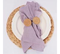 Napkin cloth, 24pcs 30x30cm,Christmas Napkin For Wedding Decor Everyday Use Dinner Tea Towel Table Village(Gary Purple)