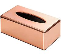 Napkin Dispenser for Home Paper Rack Elegant Royal Rose Gold Car Home Rectangle Shaped Tissue Box Container Napkin Holder Tissue Paper Holder
