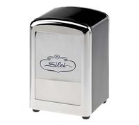 Napkin Holder Bar 17X17 Cm Black In Steel - Leone - Tissue Holder Bar