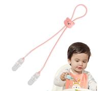 Napkin Holder Clip, Silicone Adjustable Bib Clip with Neck Strap, Flexible Bib Holder, Portable Napkin Bib Towel Strap, Dining Clothing Protector for Children's Meal Napkin