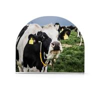 Napkin Holder Cow with A Cute Funny Face on The Field Crystal Clear Acrylic Napkin Holders, Paper Napkin Holder Dining Table Dispenser for Kitchen Restaurant Home Decor Bar Accessories