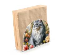 Napkin Holder for Table Serviette Holder Paper Napkin Dispenser Cat Maine Coon Standing Kitchen Bathroom Decorative Acrylic