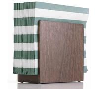 Napkin Holder for Table - Wooden Farmhouse Napkin Holders, Brown Simple Upright Vertical Dining Table Cocktail Napkins Dispenser, Kitchen Rustic Natural Walnut Wood for Paper Napkins