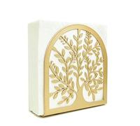 Napkin Holder for Tables, Tree of Life Design Modern Metal Napkin Holder for Home Kitchen and Picnic Party, Gold