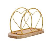 Napkin Holder for the Table - Modern Rustic Heart Design, Non-Slip Paper Napkin Holder - for Home, Bedroom, Living Room, Bathroom, Desk, Apartment, Hotel, Restaurant