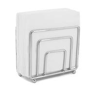 Napkin Holder Freestanding Metal Tabletop Tissue Dispenser for Tables, Dining, Kitchen, Restaurant, Picnic (Silver)