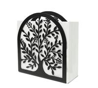 Napkin Holder, Heavy Duty Metal Bookends Black Napkins Holders for Tables Freestanding Napkin Holder for Kitchen and Table Modern Napkins Holders for Home Picnic Party