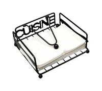 Napkin Holder | Metal Rustic Square Non-Slip | Decorative Cocktail Napkin Holder | for Kitchen Counter Bedroom Living Room Office Farmhouse Restaurant Outdoor Party
