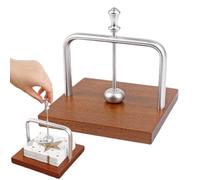 Napkin Holder - Napkin Dispenser | Towel Holder | Weighted Wooden Base Cocktail Napkin Holders With Metal Arm | Sturdy Paper Dispenser