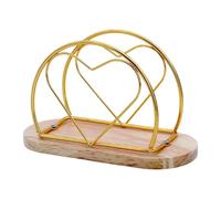 Napkin Holder Stand - Decorative Tissue Organizer, Non Slip Base Design, Bar and Table Accessory, Durable Paper Storage Rack, Compact Holder Unit | For home kitchen dining desk shelf apartment restaur