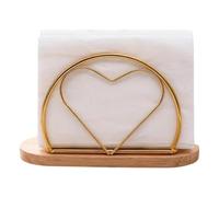Napkin Holder Stand - Decorative Tissue Organizer, Non Slip Base Design, Bar and Table Accessory, Durable Paper Storage Rack, Compact Holder Unit | For home kitchen dining desk shelf apartment restaur