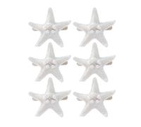Napkin Ring Holder | 6 Piece Starfish Shape Nautical Buckles,Holders for Cloth Napkins - for Wedding Banquet Gathering Birthday Dinner Party Summer Coastal Beach Holiday