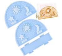 Napkin Ring Resin Mold,Resin Napkin Ring Mold | Napkin Dispenser Mold | Moon and Star Pattern Epoxy Resin Casting Mold, Horm Clay Crafts