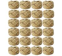 Napkin Rings Set of 24 Farmhouse Woven Napkin Rings Bulk Burlap Jute Napkin Rings for Dinning Table, Nautical Napkin Rings Table Decor for Party Gathering Banquet Wedding Birthday