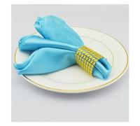 Napkins 12pcs Satin Cloth Napkins 30x30cm Serviette De Table Tea Towel Wedding Decoration Handkerchief Dinner Christmas Satin Napkin Cloth Napkins(Color:Light Blue)