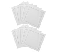 Napkins Absorbent Cotton Washable Cocktail White Reusable 10pcs | Minimalist Modern Style, for Kitchen and Dinner Use, 11.5cm Size, Cloth Dinner Napkins for Parties