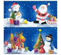 Napkins Animal Christmas Tissue Paper Napkins Disposable Soft Serviettes Party Happy Birthday Wedding Wrapping Paper for Crafts Everyday Tableware,Christmas,Toilet 20 Packs(33x33cm)