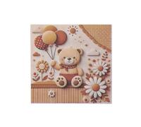 Napkins Balloon Animal Flower Tissue Paper Napkins Disposable Soft Serviettes Party Happy Birthday Wedding Wrapping Paper for Crafts Everyday Tableware,Christmas,Toilet 20 Packs(33x33cm)