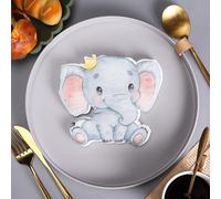 Napkins Cartoon Elephant Table Decoration, Anniversary Decoration, Disposable Party Serviettes Napkins, Perfect for Birthdays, Weddings, Communion and Celebrations 30 Packs(33x33cm)