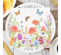 Napkins Colorful Flower Butterfly Disposable Table Napkins - Soft and Strong Paper Serviettes for All Occasions - Everyday Tissues for Cleaning Spills Wiping Surfaces10 Packs(33x33cm)