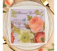 Napkins Colorful Flower Butterfly Paper Napkins, Super Soft, Cocktail Disposable Paper Tissues - Best for Christmas, Parties, Halloween, Thanksgiving30 Packs(33x33cm)