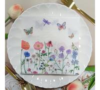 Napkins Colorful Flower Butterfly Paper Napkins, Super Soft, Cocktail Disposable Paper Tissues - Best for Christmas, Parties, Halloween, Thanksgiving20 Packs(33x33cm)