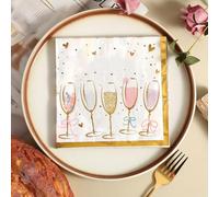 Napkins Colorful Flower Cup Paper Napkins, Super Soft, Cocktail Disposable Paper Tissues - Best for Christmas, Parties, Halloween, Thanksgiving30 Packs(33x33cm)
