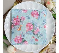 Napkins Colorful Flowers Leaves Paper Napkins, Super Soft, Cocktail Disposable Paper Tissues - Best for Christmas, Parties, Halloween, Thanksgiving10 Packs(33x33cm)