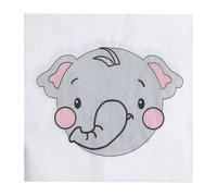 Napkins Cute Animal Gray Tissue Paper Napkins Disposable Soft Serviettes Party Happy Birthday Wedding Wrapping Paper for Crafts Everyday Tableware,Christmas,Toilet 20 Packs(33x33cm)