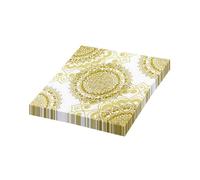 Napkins Golden Flower Paper Napkins, Super Soft, Cocktail Disposable Paper Tissues - Best for Christmas, Parties, Halloween, Thanksgiving20 Packs(33x33cm)