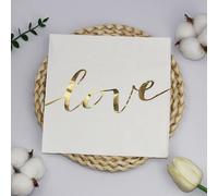 Napkins Golden White Tissue Paper Napkins Disposable Soft Serviettes Party Happy Birthday Wedding Wrapping Paper for Crafts Everyday Tableware,Christmas,Toilet 30 Packs(33x33cm)