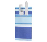 Napkins "Kangaroo" Bayadères Nº 1 55 Gsm 40X40 Cm Blue Airlaid - 720 Units